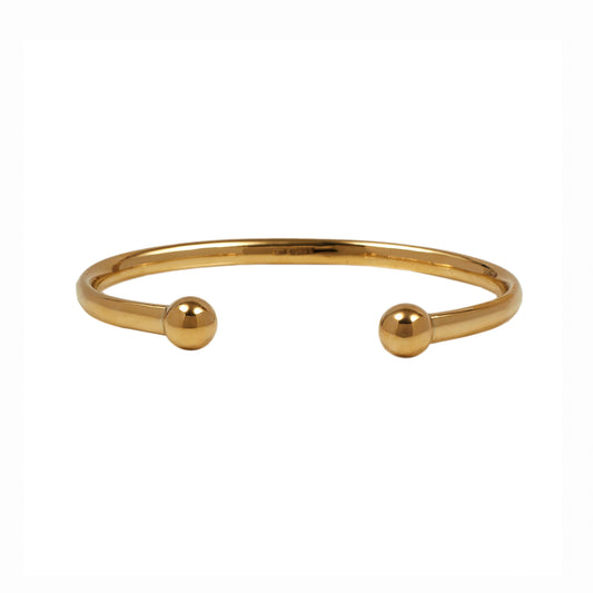 Pre-Owned 9ct Gold Polish Finish Torque Bangle