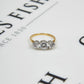 Pre-Owned 9ct Gold Triple Set CZ Dress Ring