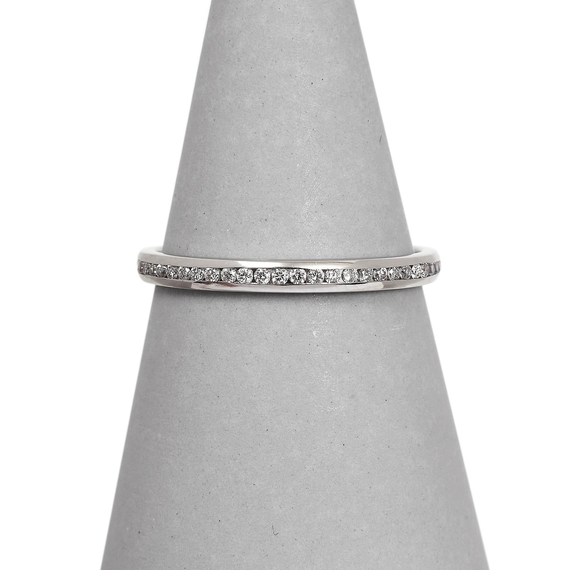 Pre-Owned Platinum & Diamond Eternity Ring - Size M