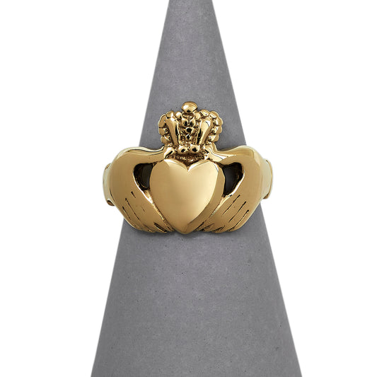 Pre-Owned 9ct Gold Claddagh Ring Size O