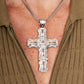 Pre-Owned 14ct White Gold & Diamond Oversized Cross Pendant