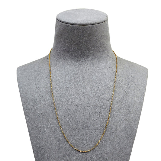 Pre-Owned 9ct Gold Trace Necklace 18 Inch 