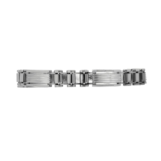 Pre-Owned 18ct White Gold Watch Link Chain Bracelet 