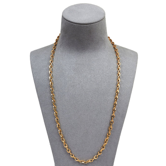 Pre-Owned 9ct Gold Infinity Style Link Necklace 