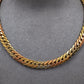 Pre-Owned 18ct Gold Tricolour Curb Chain Style Choker