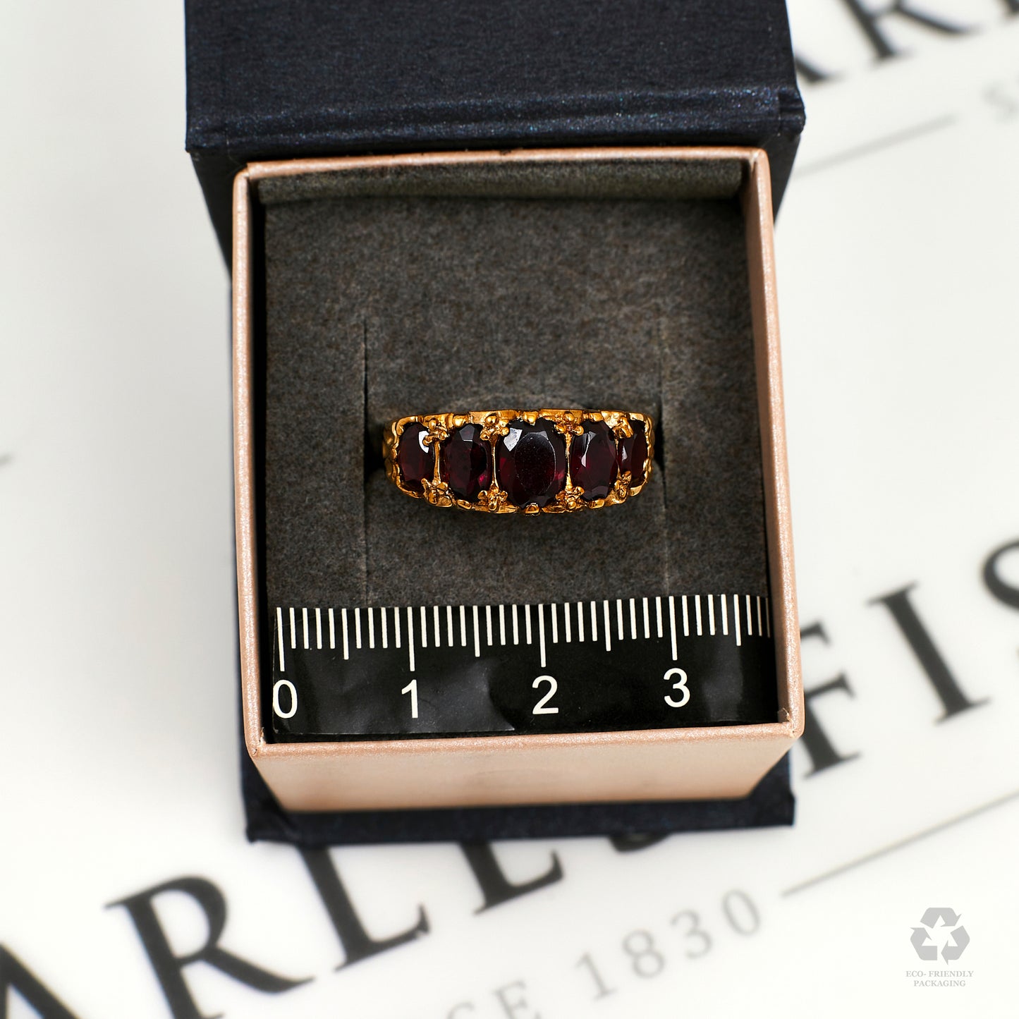 Pre-Owned 9ct Gold Almandine Garnet Dress Ring