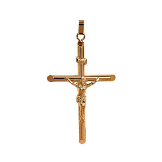 Pre-Owned 9ct Gold Large Crucifix Pendant 