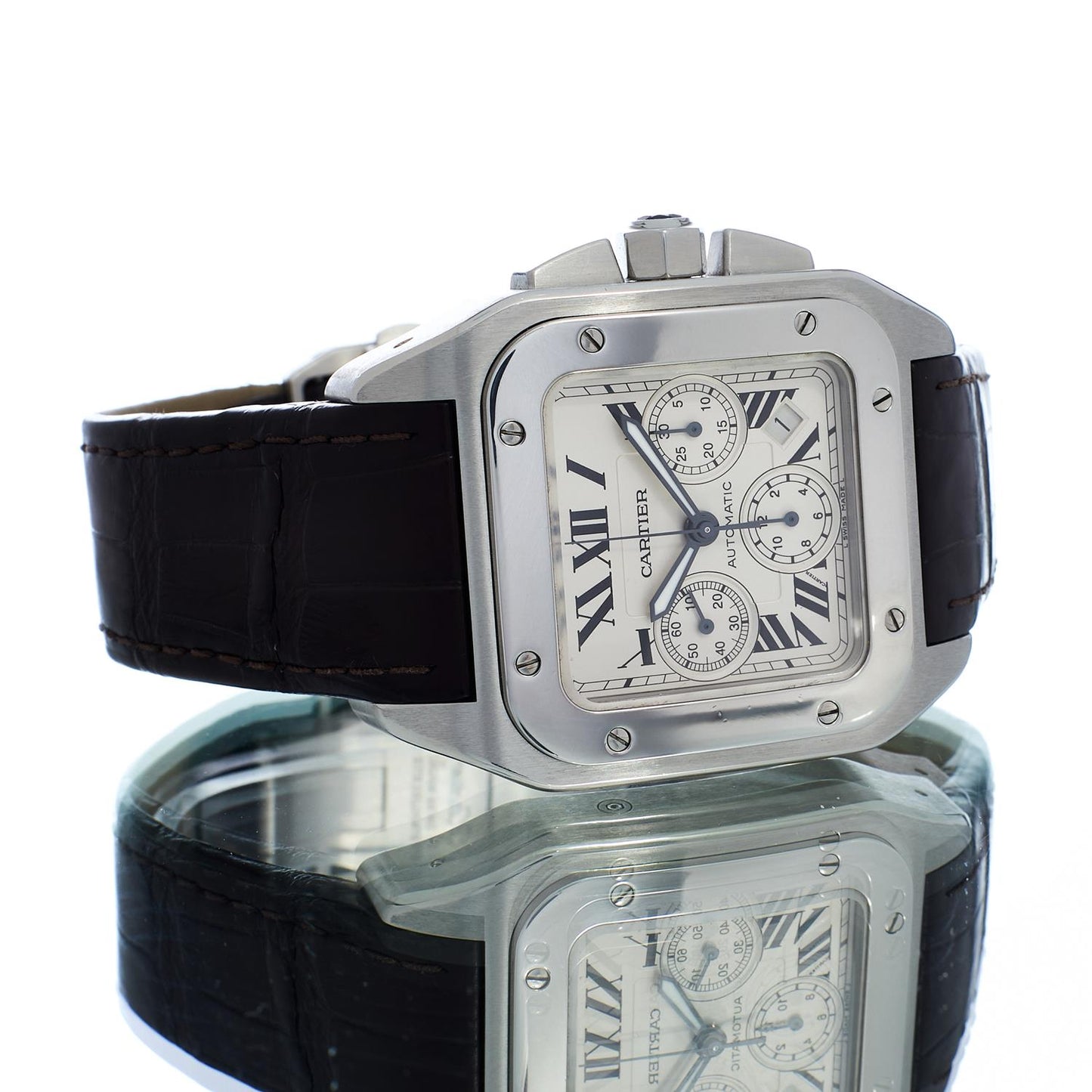 Pre-Owned Cartier Santos 100 XL W20090X8
