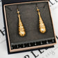 Pre-Owned 9ct Gold Bomber Drop Earrings