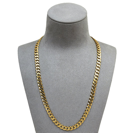 Pre-Owned 9ct Gold Curb Chain Necklace 7mm