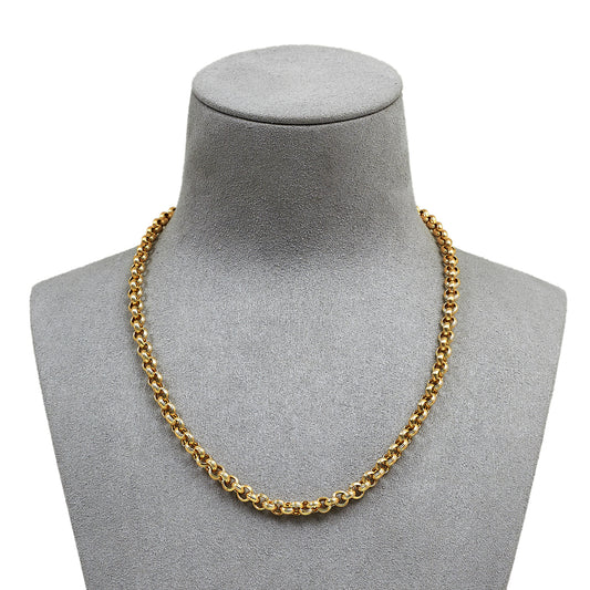 Pre-Owned 9ct Gold Belcher Chain Choker Necklace