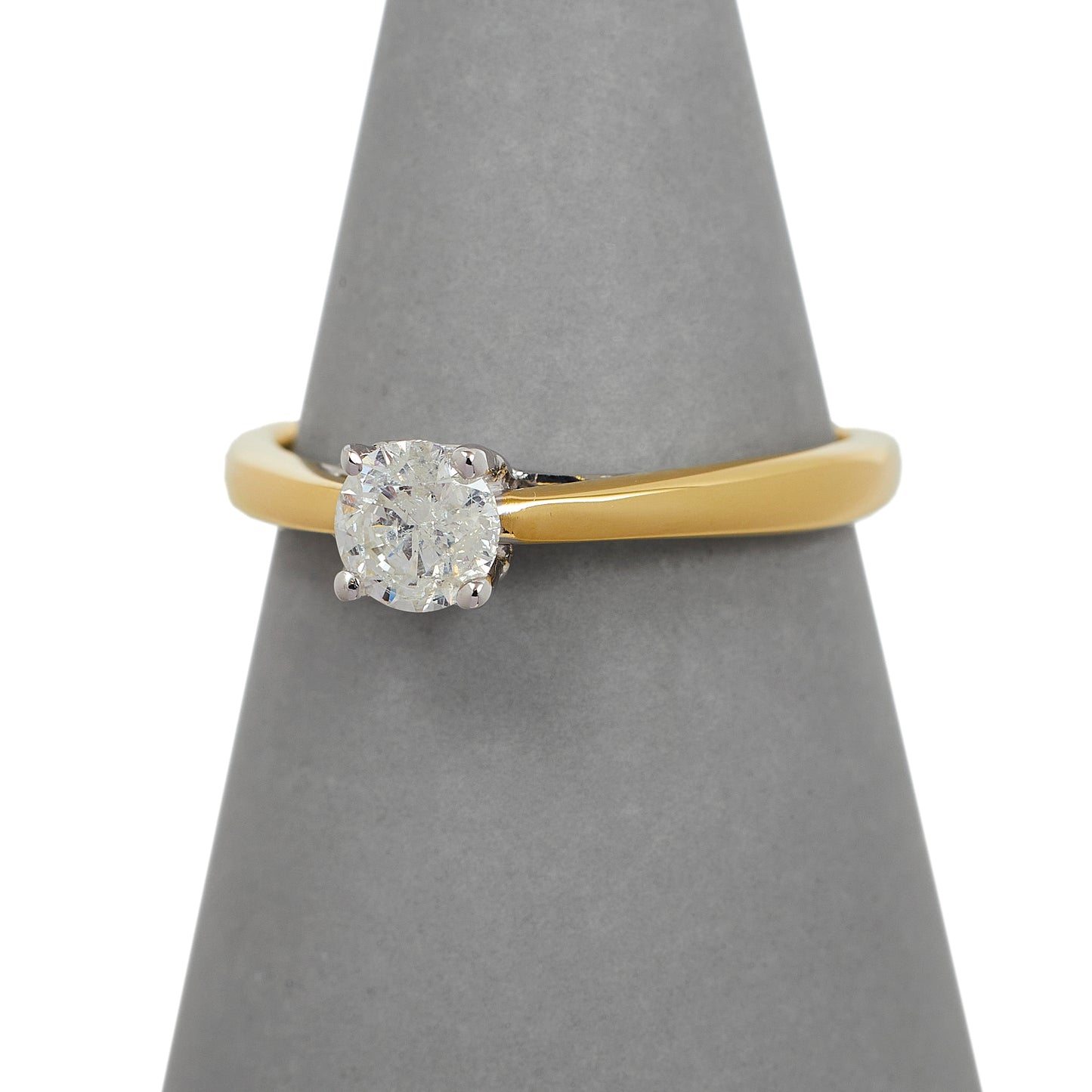 Pre-Owned 9ct Gold & 0.50ct Diamond Solitaire Ring