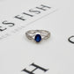 Pre-Owned 18ct White Gold Diamond & Sapphire Engagement Ring