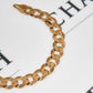 Pre-Owned 9ct Gold 9mm Curb Bracelet 8 Inch