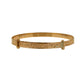 Pre-Owned 9ct Gold Patterned Expandable Baby Bangle 