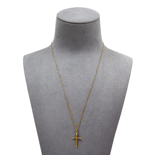 Pre-Owned 14ct Gold Cross Pendant Necklace