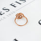 Pre-Owned 9ct Rose Gold & Diamond Rose Ring