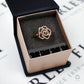 Pre-Owned 9ct Rose Gold & Diamond Rose Ring