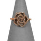  Pre-Owned 9ct Rose Gold & Diamond Rose Ring