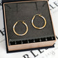 Pre-Owned 9ct Gold Tricolour Creole Hoop Earrings
