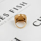 Pre-Owned 9ct Gold CZ St George Ring