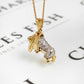 Pre-Owned 9ct Gold CZ Bulldog Pendant