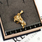 Pre-Owned 9ct Gold CZ Bulldog Pendant