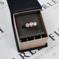 Pre-Owned 9ct Gold Pink & White Cubic Zirconia Trinity Ring