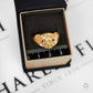 Pre-Owned 9ct Gold Owl Head Ring & Ruby Eyes