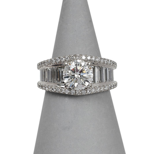 Pre-Owned Platinum & 3.19 ct Diamond Dress Ring