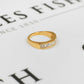 Pre-Owned 18ct Gold & 7 Diamond Half Eternity Ring