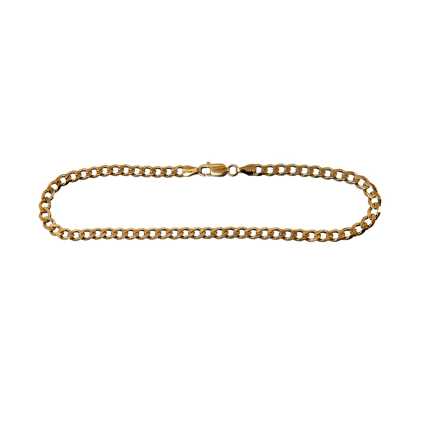 Pre-Owned 9ct Gold Curb Chain Anklet