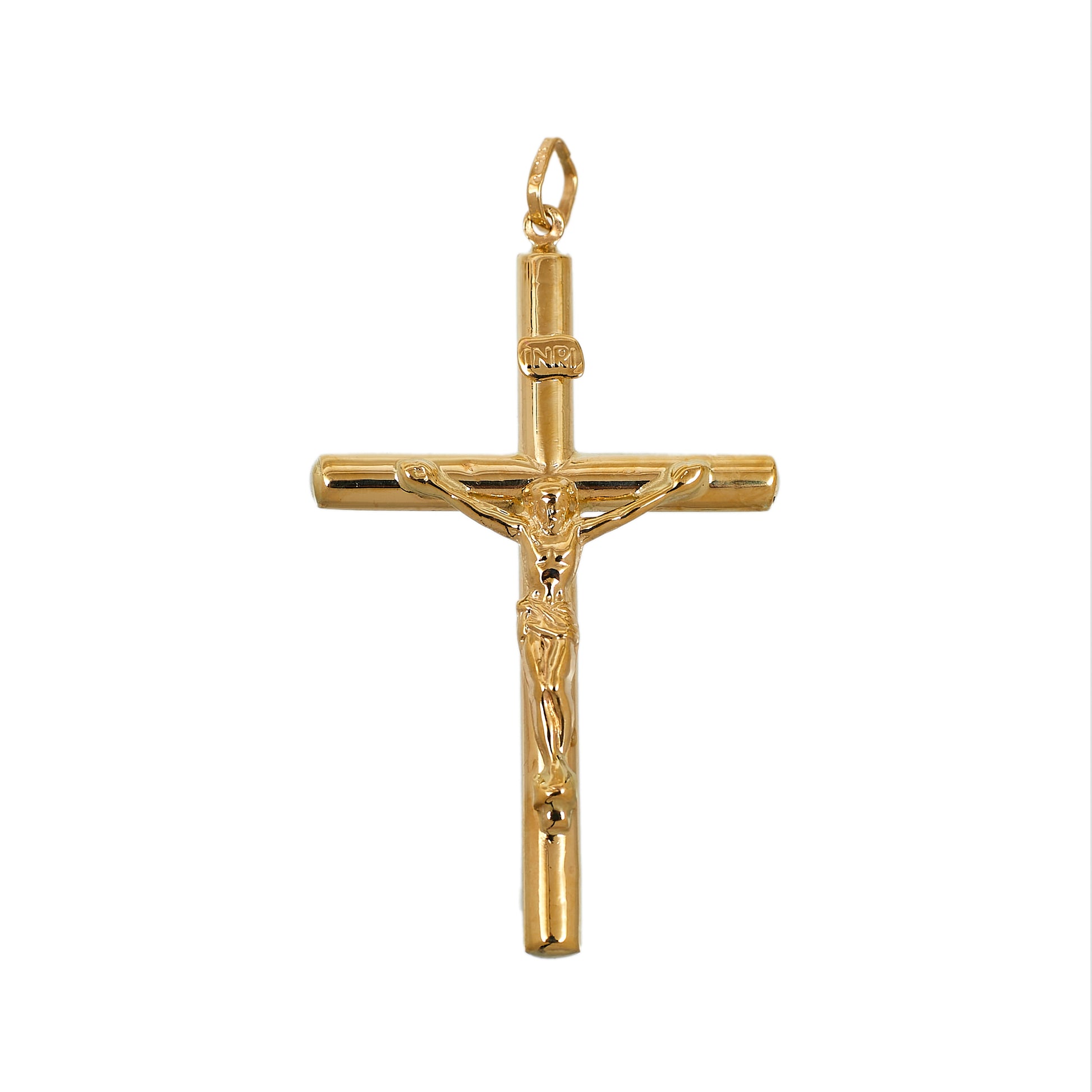 Pre-Owned 9ct Gold Crucifix Pendant 