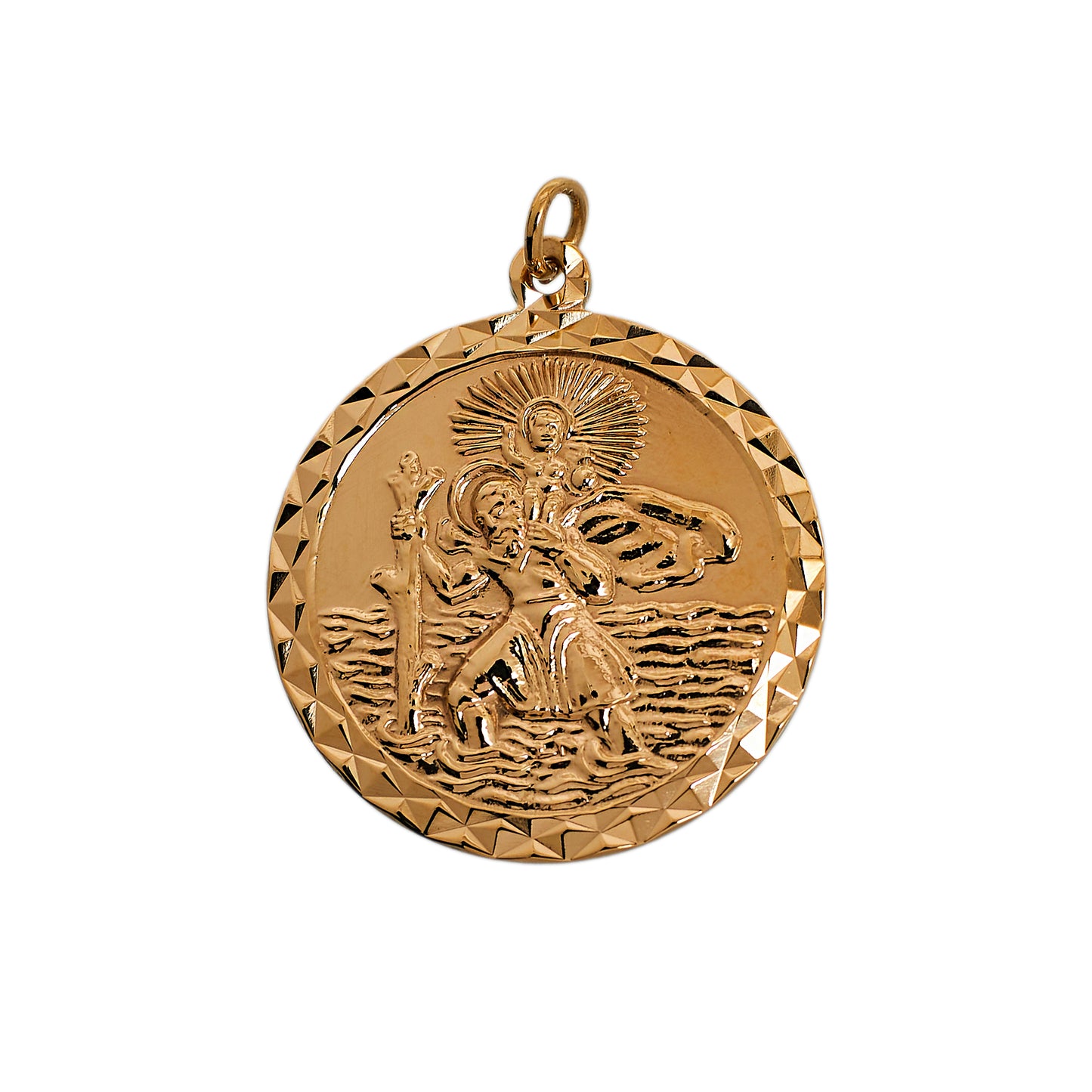 Pre-Owned 9ct Gold St Christopher Pendant 