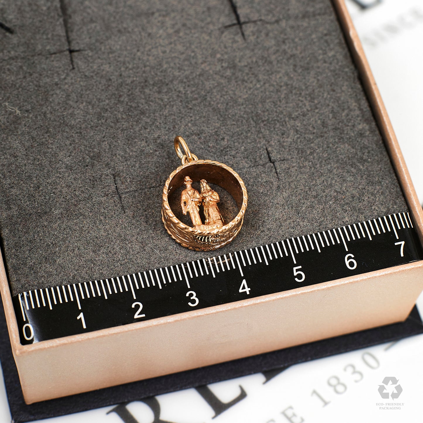 Pre-Owned 9ct Gold Wedding Couple Charm