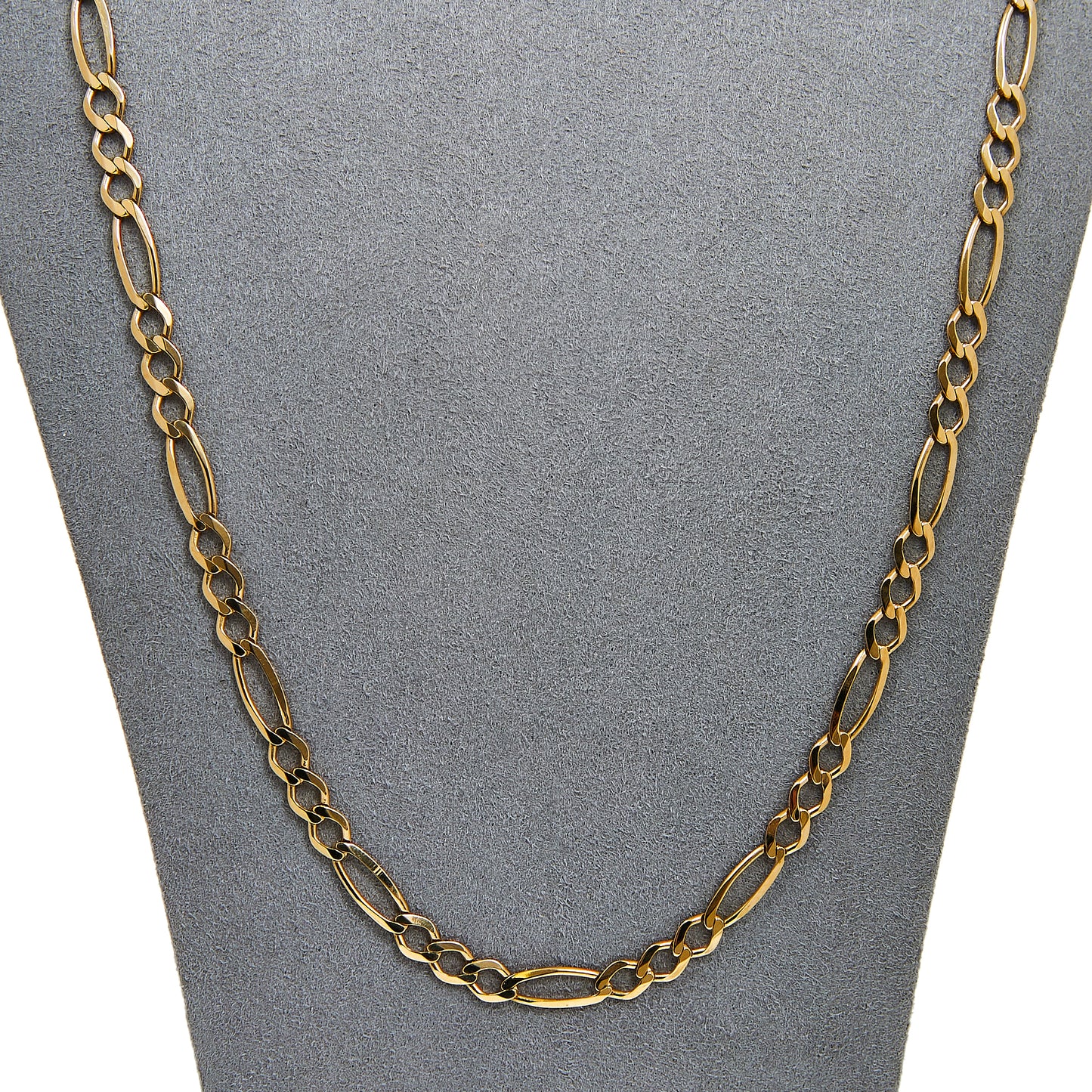 Pre-Owned 9ct Gold Figaro Necklace 24 Inch