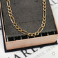 Pre-Owned 9ct Gold Figaro Necklace 24 Inch