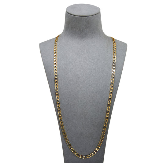 Pre-Owned 9ct Gold Curb Necklace 30 Inch