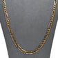 Pre-Owned 9ct Gold Figaro Necklace 24 Inch