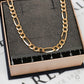 Pre-Owned 9ct Gold Figaro Necklace 24 Inch