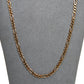 Pre-Owned 9ct Gold 4mm Figaro Chain Necklace  24inch