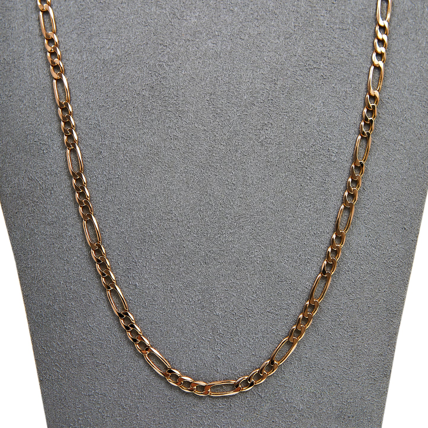 Pre-Owned 9ct Gold 4mm Figaro Chain Necklace  24inch