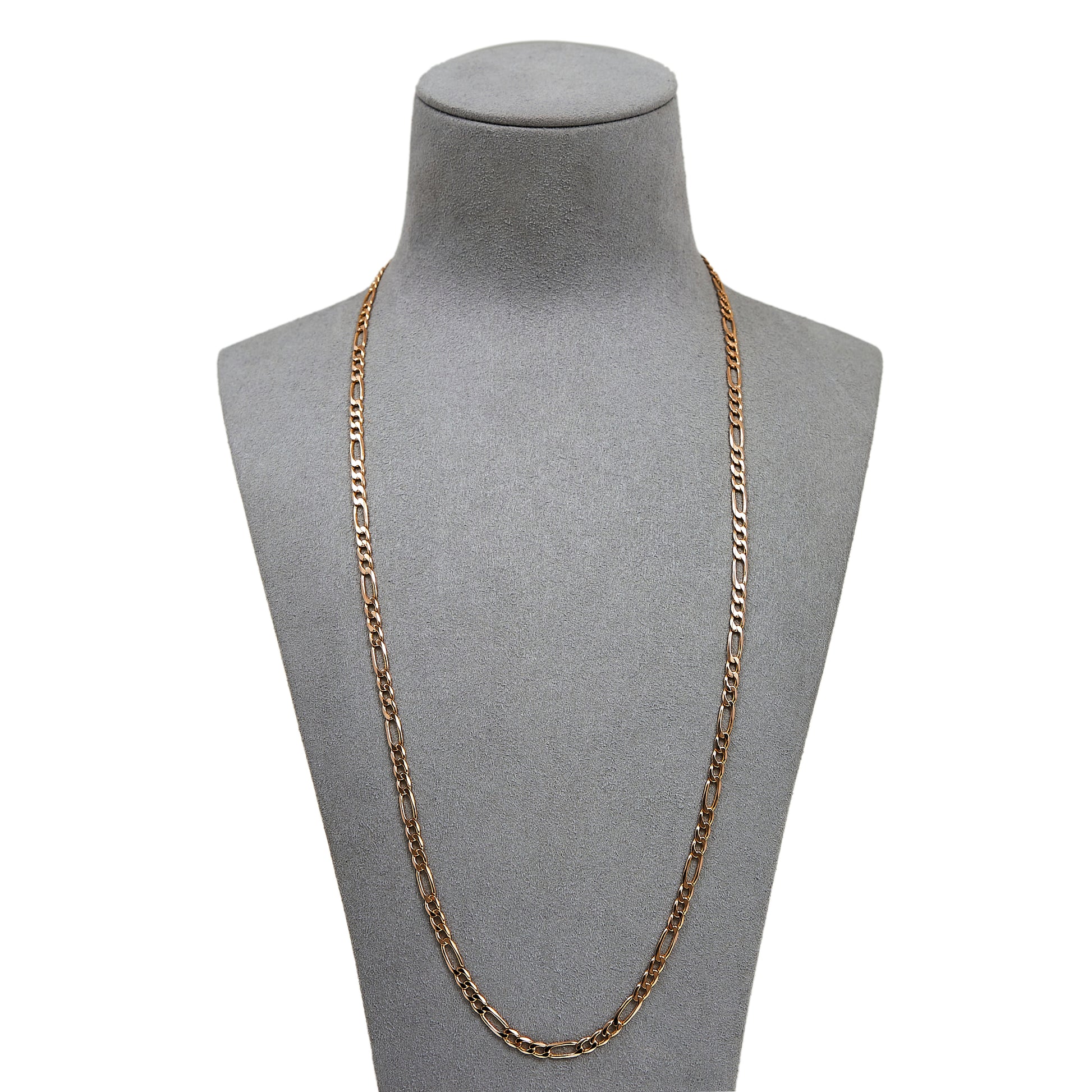 Pre-Owned 9ct Gold 4mm Figaro Chain Necklace  24inch