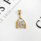 Pre-Owned 9ct Gold CZ Sweet 16 Pendant