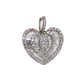 Pre-Owned 18ct White Gold Diamond Heart Pendant