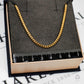 Pre-Owned 14ct Gold Round Franco Chain Necklace