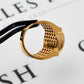 Pre-Owned 14 Ct Gold CZ Set Disc Ring