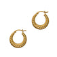 Pre-Owned 14ct Gold Twist Creole Earrings 20mm