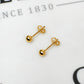 Pre-Owned 14ct Gold Ball Stud Earrings