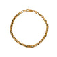 Pre-Owned 18ct Gold Paper Chain Link Bracelet